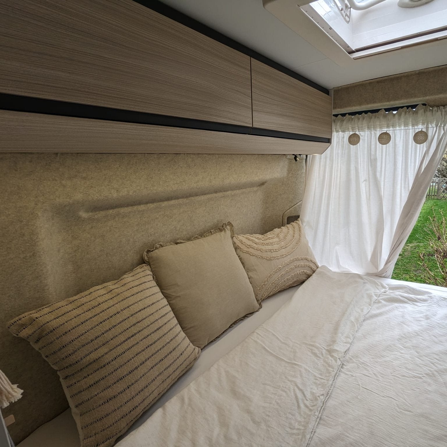 Carpetfilz vanille im Campervan